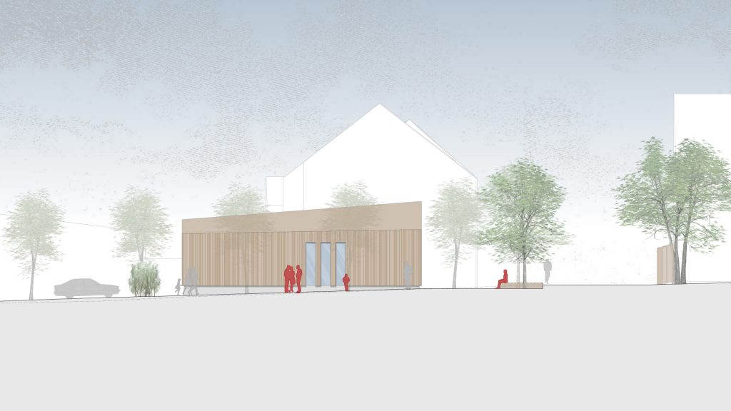 Gemeindezentrum Leutershausen Ansicht Süd