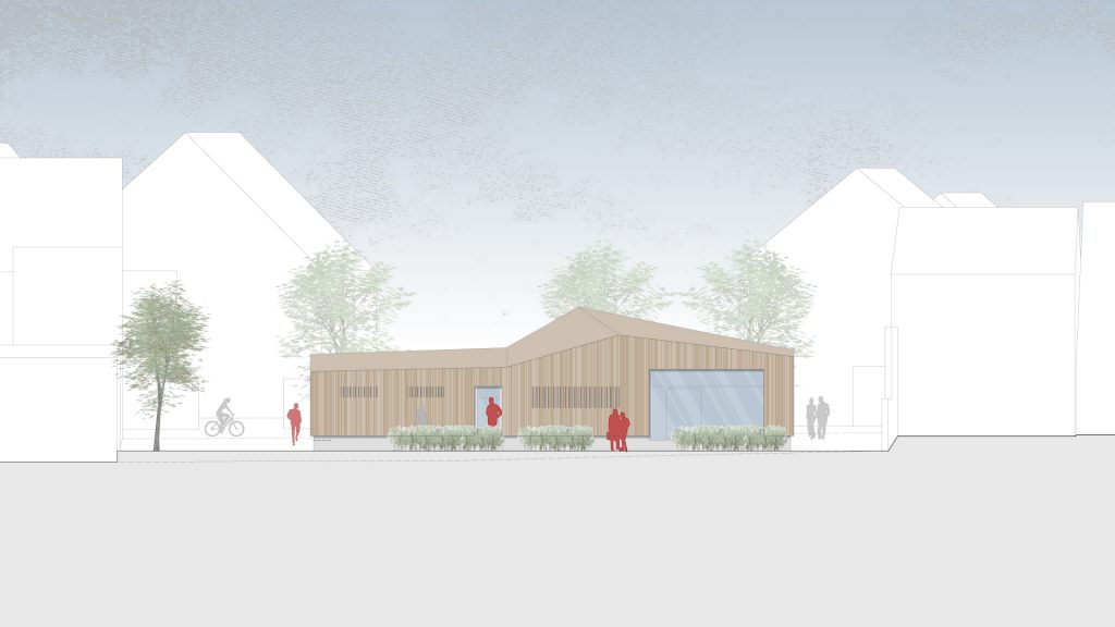 Gemeindezentrum Leutershausen Ansicht West