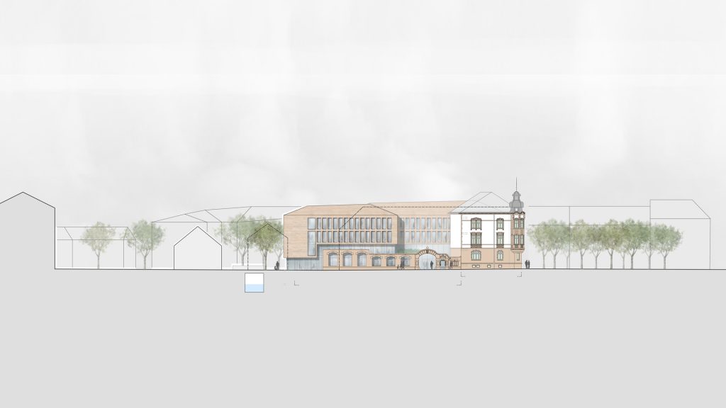 Wettbewerb Neubau Kreishaus Germersheim Ansicht Bismarckstraße